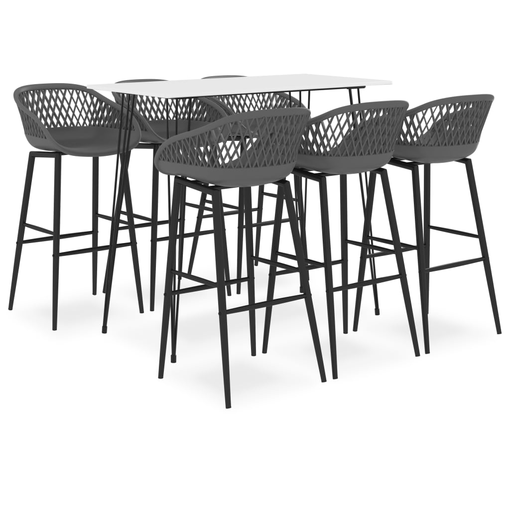Mesa Alta Y Taburetes De Bar 7 Piezas