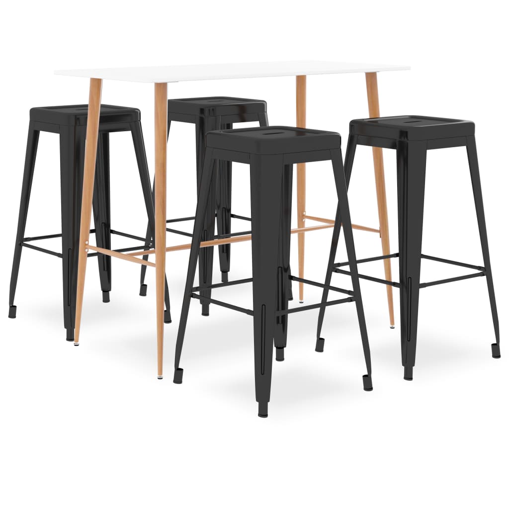 Mesa Alta Y Taburetes De Bar 7 Piezas