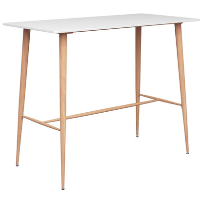 Mesa Alta Y Taburetes De Bar De 7 Piezas