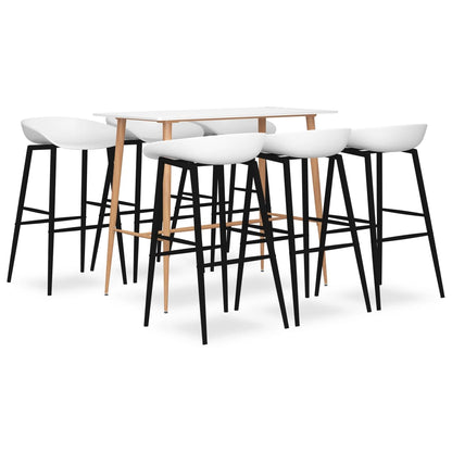 Mesa Alta Y Taburetes De Bar 7 Piezas
