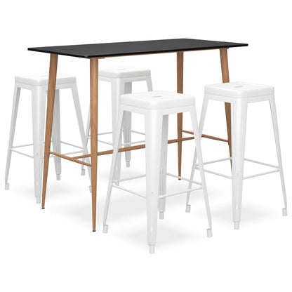 Mesa Alta Y Taburetes De Bar 7 Piezas