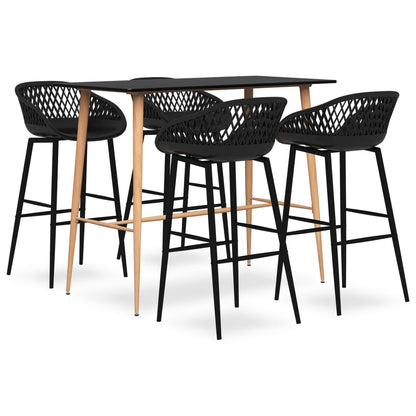 Mesa Alta Y Taburetes De Bar De 7 Piezas