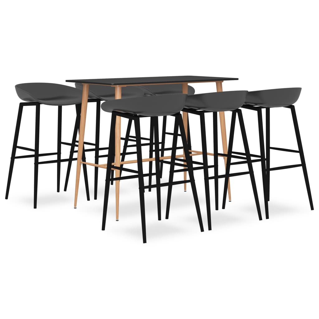 Mesa Alta Y Taburetes De Bar 7 Piezas