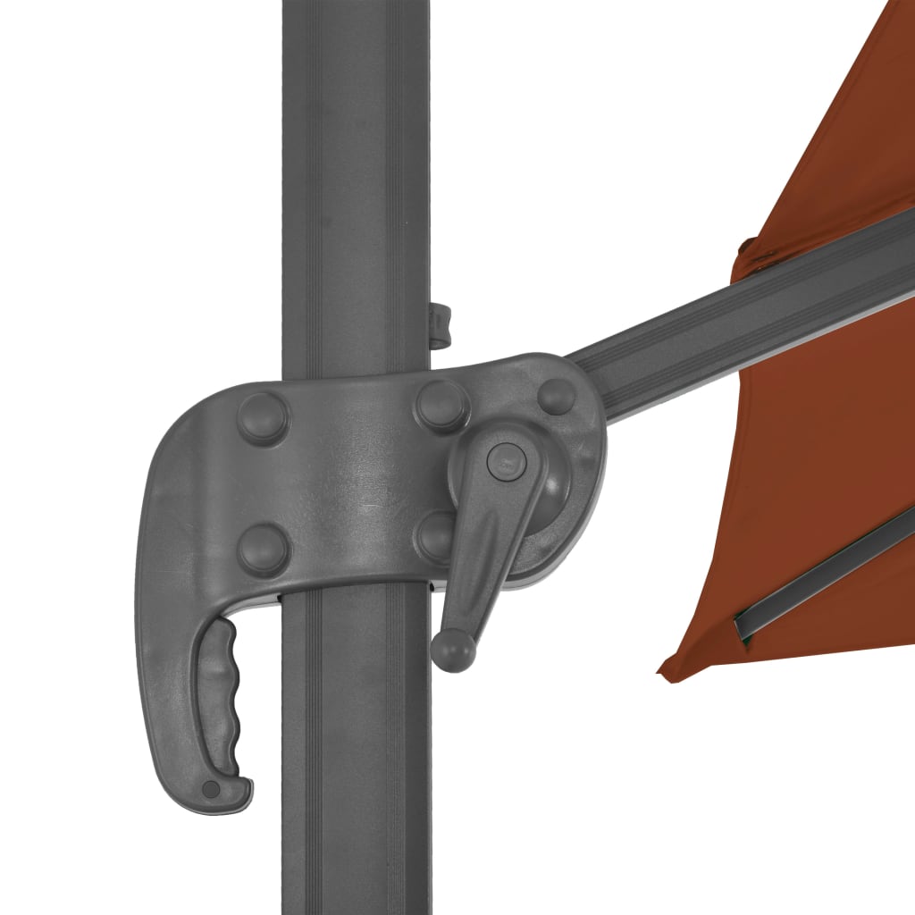 Sombrilla De Jardín Voladiza Con Poste De Aluminio Color