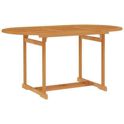 Mesa De Jardín De Madera De Teca Maciza