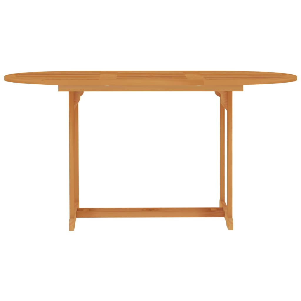 Mesa De Jardín De Madera Maciza De Teca