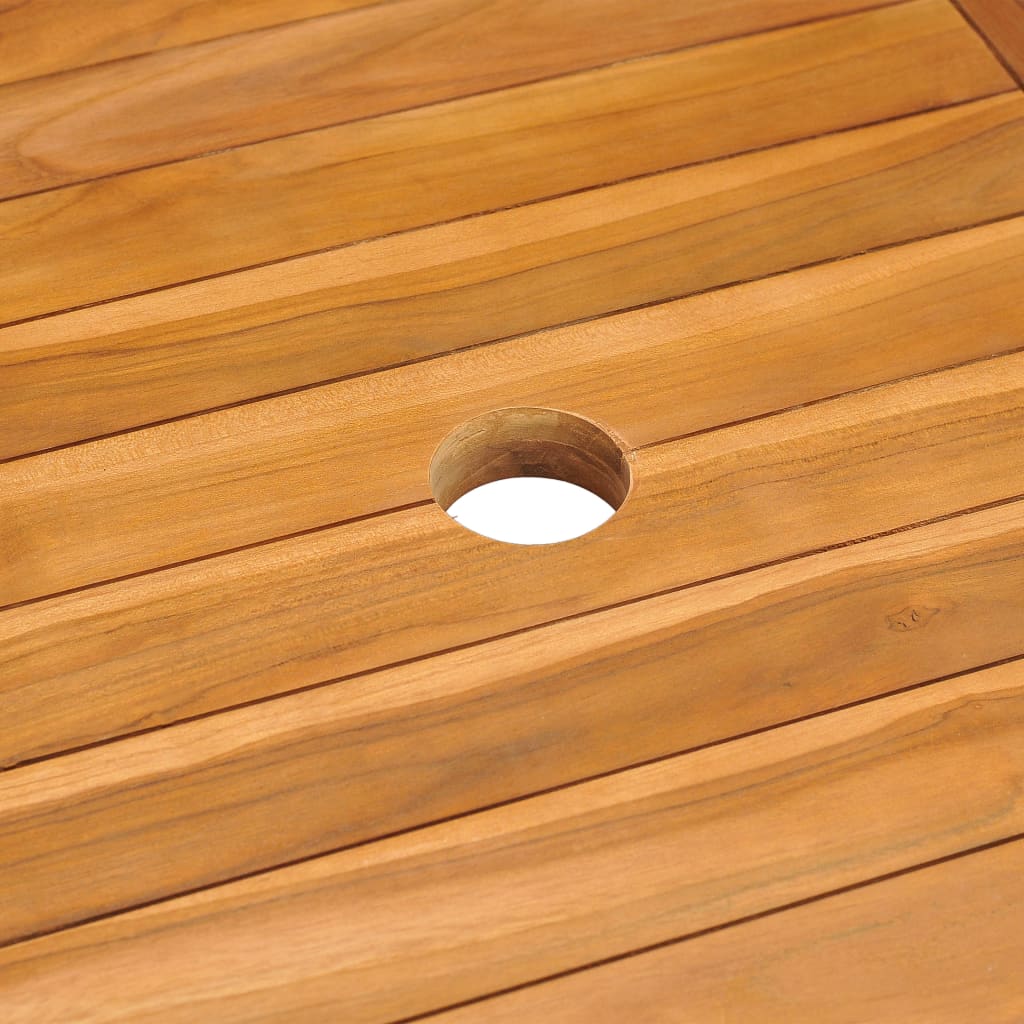 Mesa De Jardín De Madera Maciza De Teca