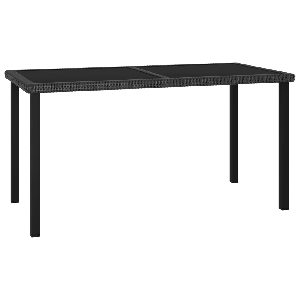 Mesa De Comedor Para Jardín Ratán Sintético