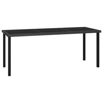 Mesa De Comedor Para Jardín Ratán Sintético