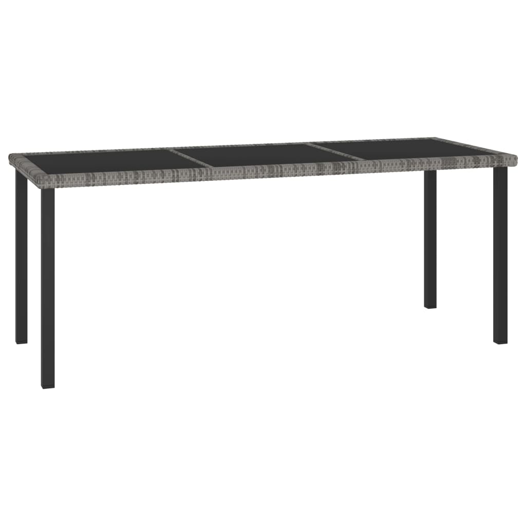 Mesa De Comedor Para Jardín Ratán Sintético
