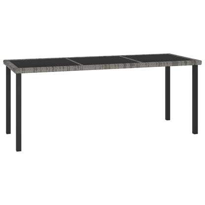 Mesa De Comedor Para Jardín Ratán Sintético
