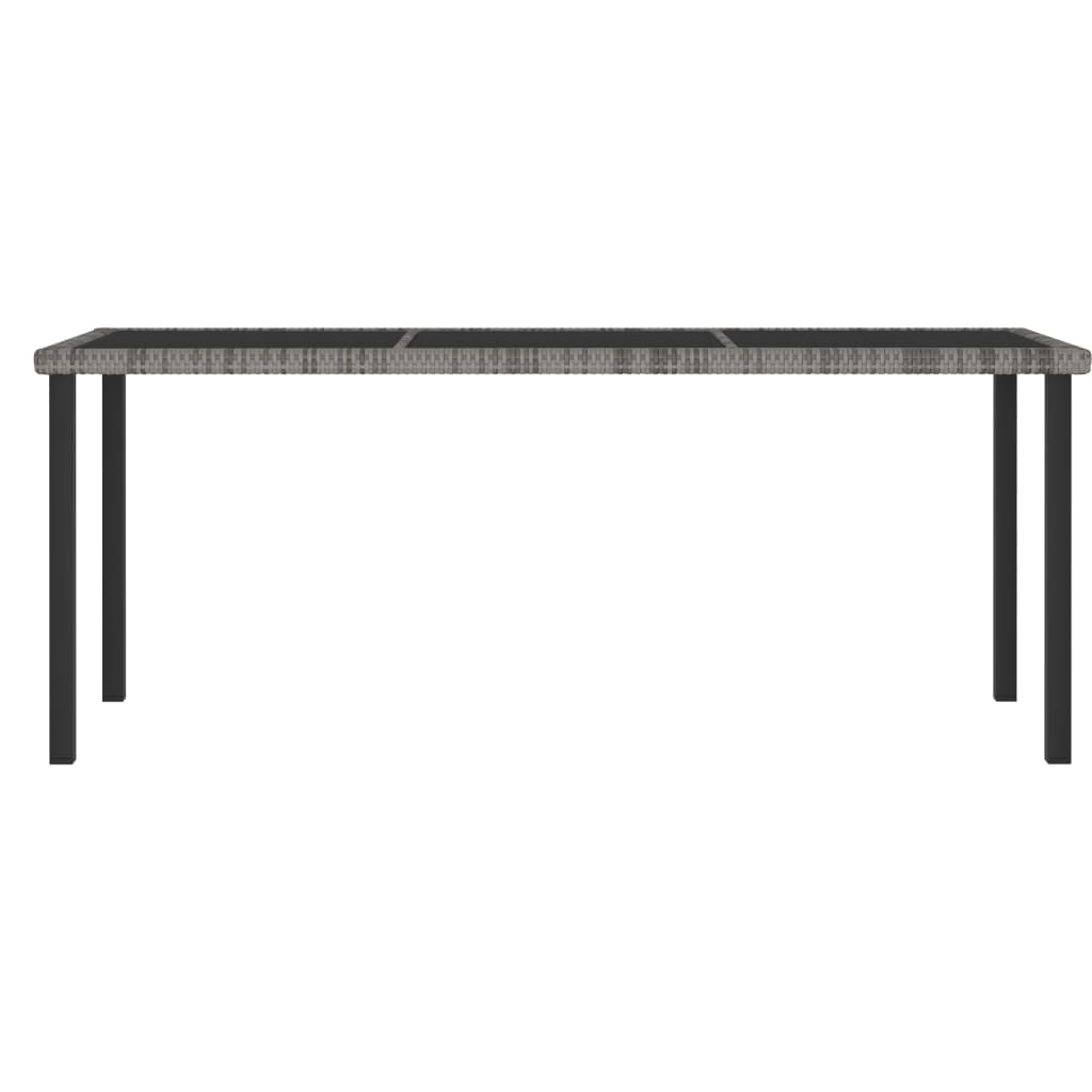 Mesa De Comedor Para Jardín Ratán Sintético