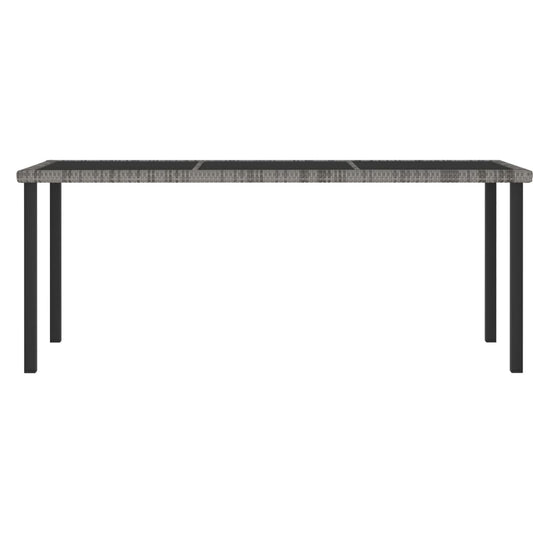 Mesa De Comedor Para Jardín Ratán Sintético