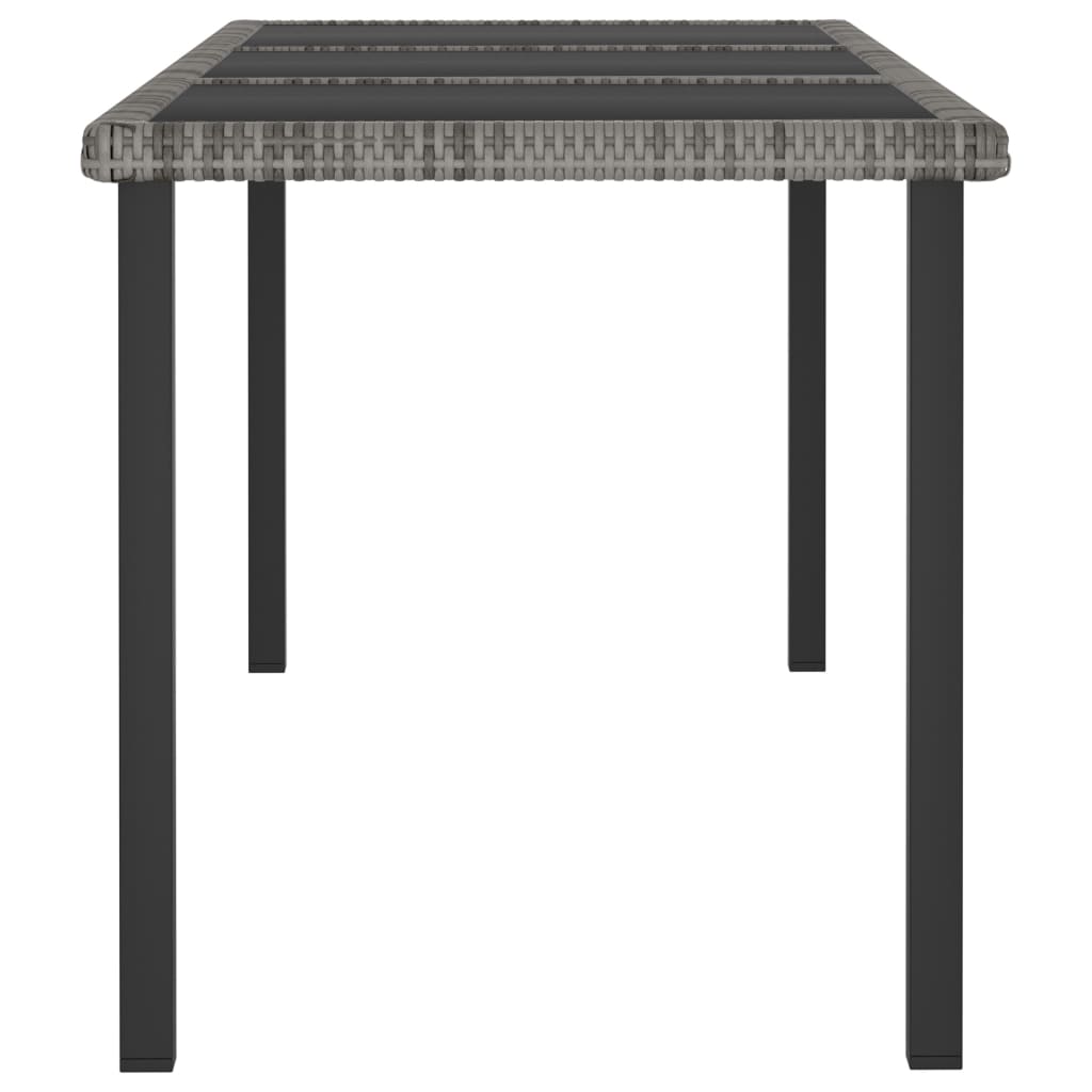 Mesa De Comedor Para Jardín Ratán Sintético