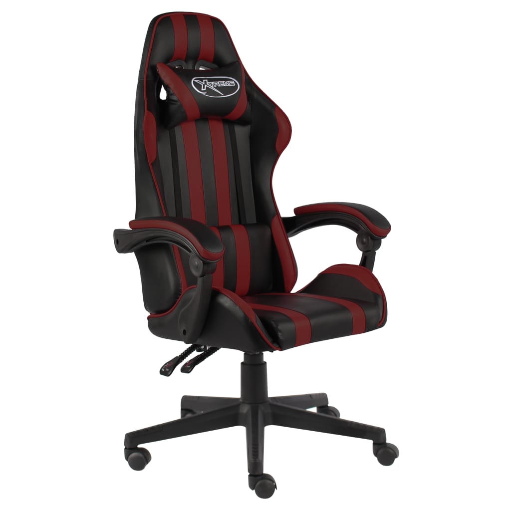 Silla Gaming De Cuero Sintético Negro Y