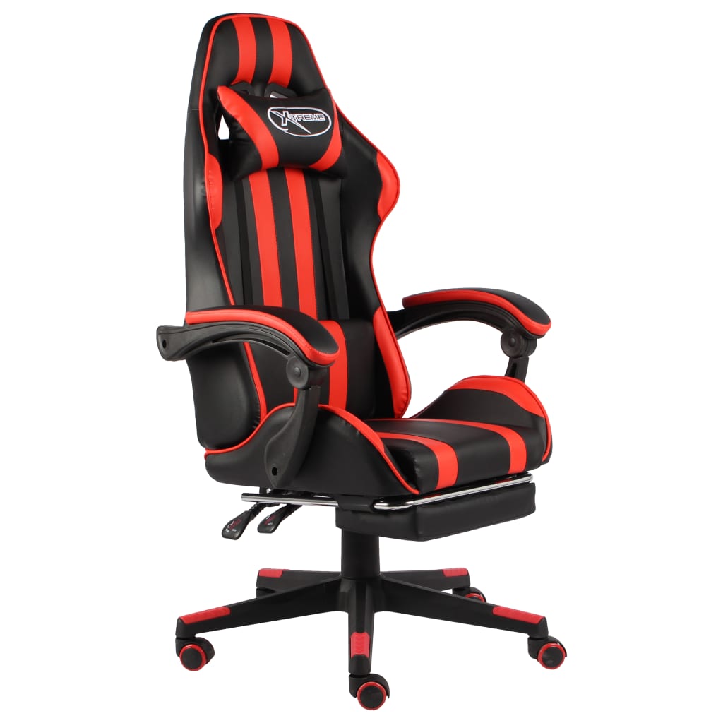 Silla Gaming De Cuero Sintético Negro Y