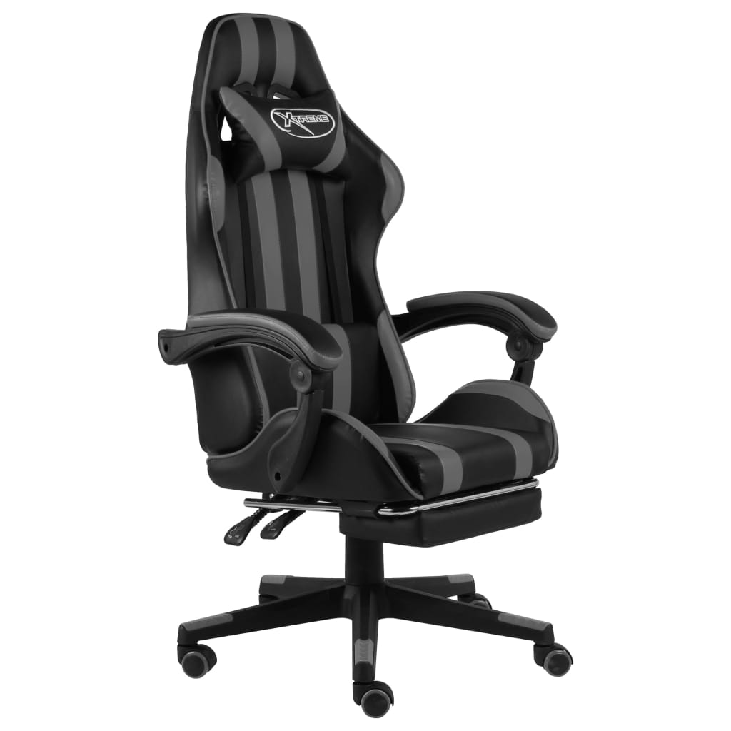 Silla Gaming De Cuero Sintético Negro Y