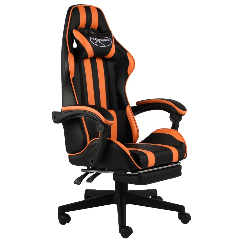 Silla Gaming De Cuero Sintético Negro Y