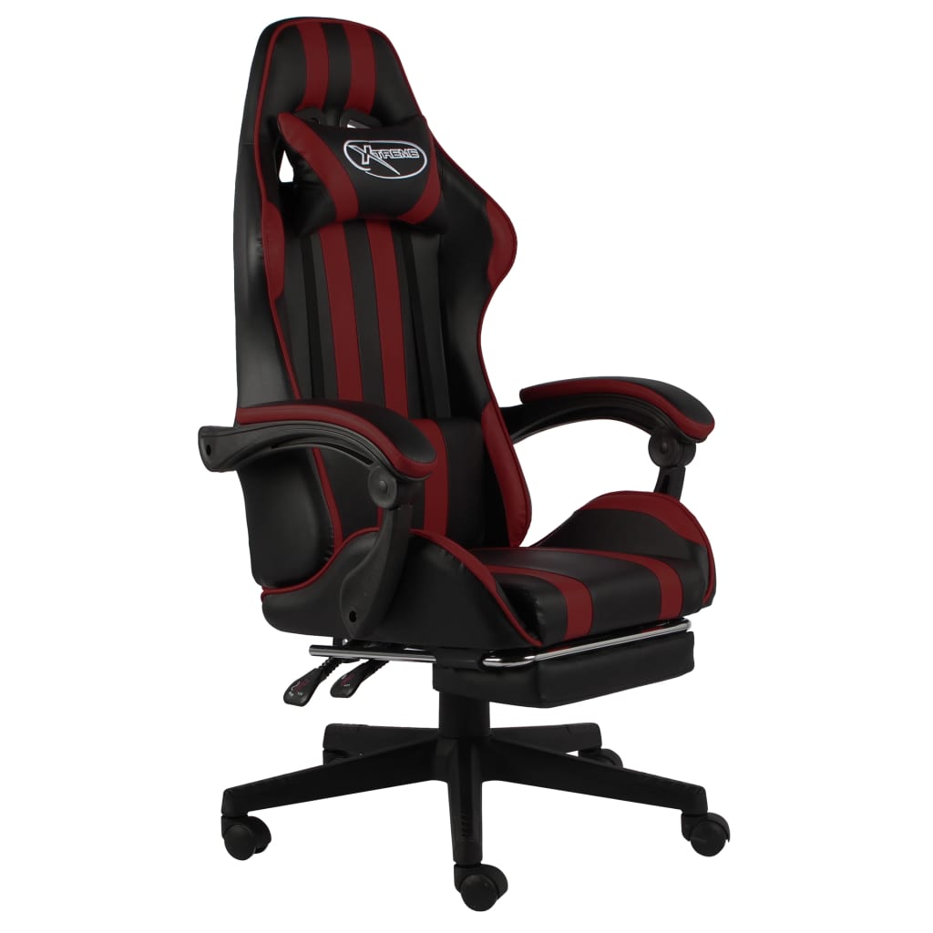 Silla Gaming De Cuero Sintético Negro Y