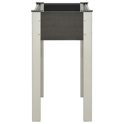 Mesa De Cultivo Para Jardín Wpc Gris