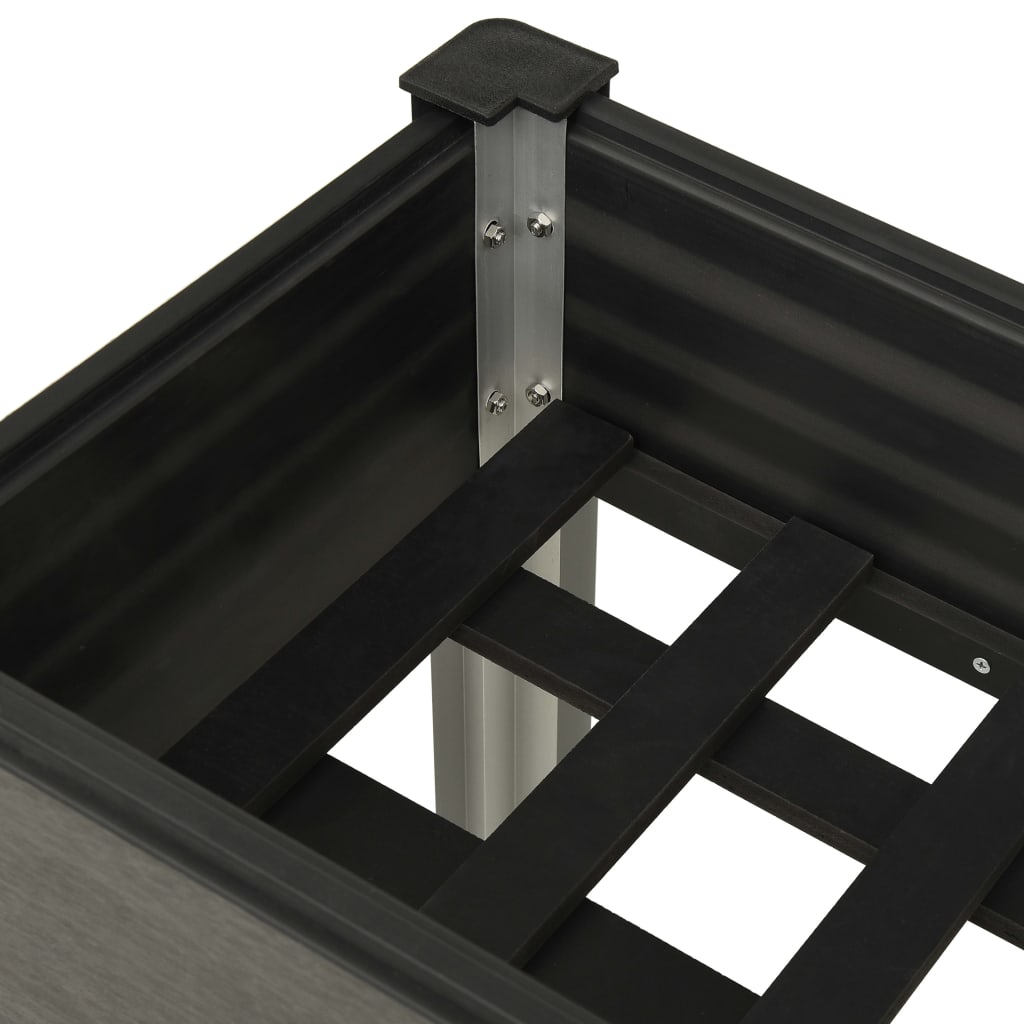 Mesa De Cultivo Para Jardín Wpc Gris
