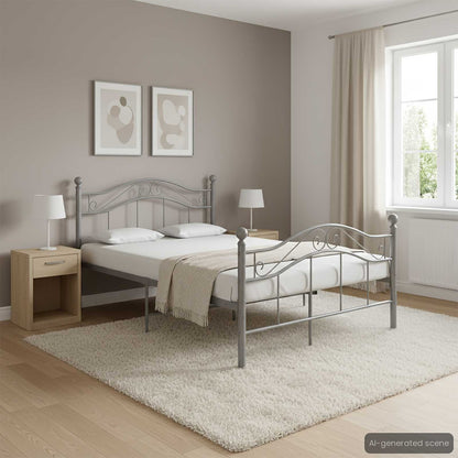 Estructura De Cama Sin Colchón Metal