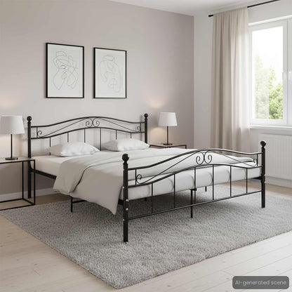 Estructura De Cama Sin Colchón Metal