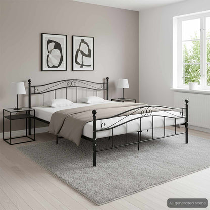 Estructura De Cama Sin Colchón Metal