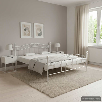 Estructura De Cama Sin Colchón Metal