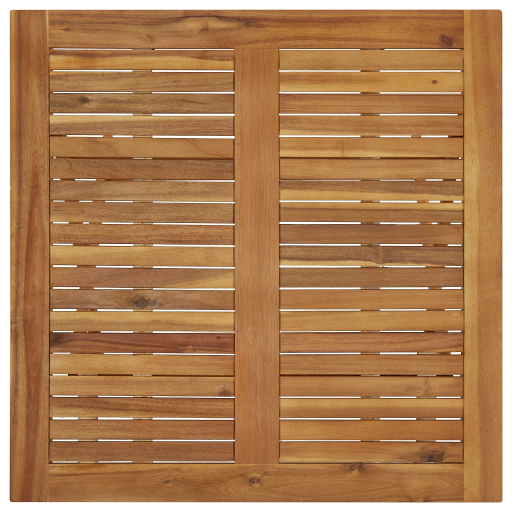 Mesa Plegable De Jardín De Madera Maciza De Acacia 90X90X75 Cm