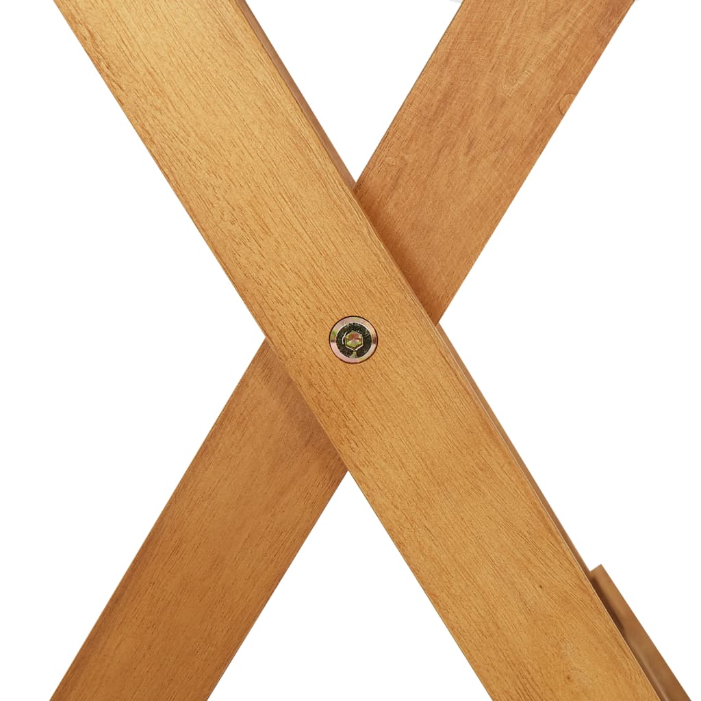 Mesa Plegable De Jardín De Madera Maciza De Acacia 90X90X75 Cm