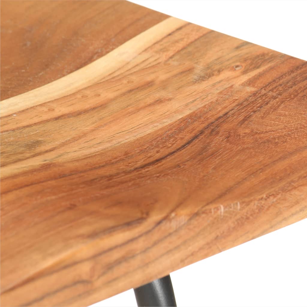 Taburetes De Cocina 4 Unidades Madera Maciza De Acacia