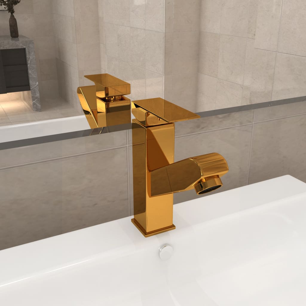 Grifo De Lavabo De Baño Con Función Extraíble Negro 157X172 Mm