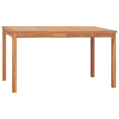 Mesa De Comedor De Jardín Madera Maciza De Teca