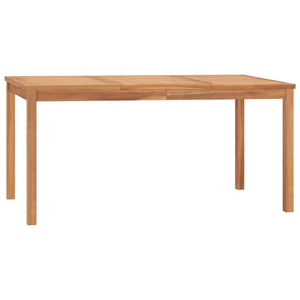 Mesa De Comedor De Jardín Madera Maciza De Teca