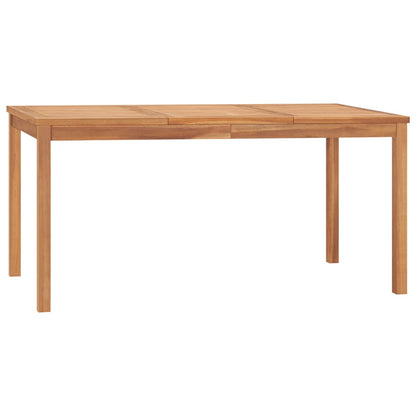 Mesa De Comedor De Jardín Madera Maciza De Teca
