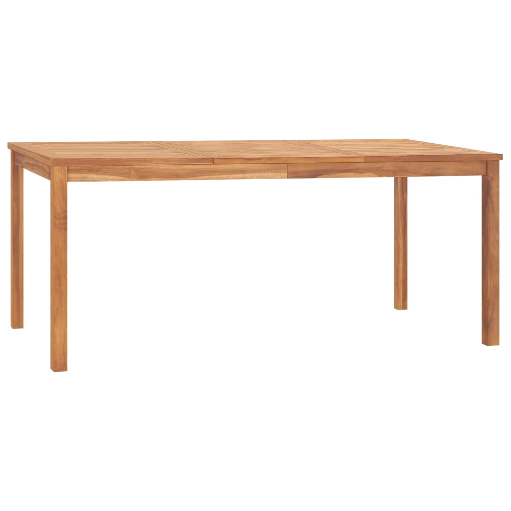 Mesa De Comedor De Jardín Madera Maciza De Teca