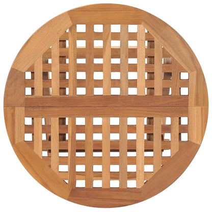 Mesa Plegable De Jardín Madera Maciza De Teca 50X50X50 Cm
