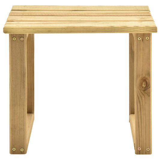 Mesa De Tumbona Madera De Pino Impregnada 30X30X26 Cm