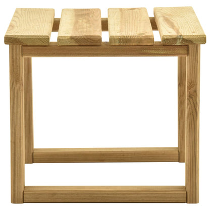 Mesa De Tumbona Madera De Pino Impregnada 30X30X26 Cm