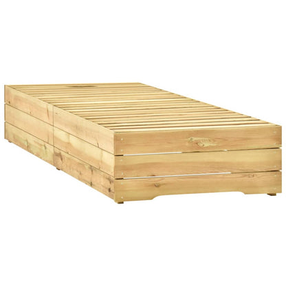 Tumbona Madera De Madera De Pino Impregnada Verde