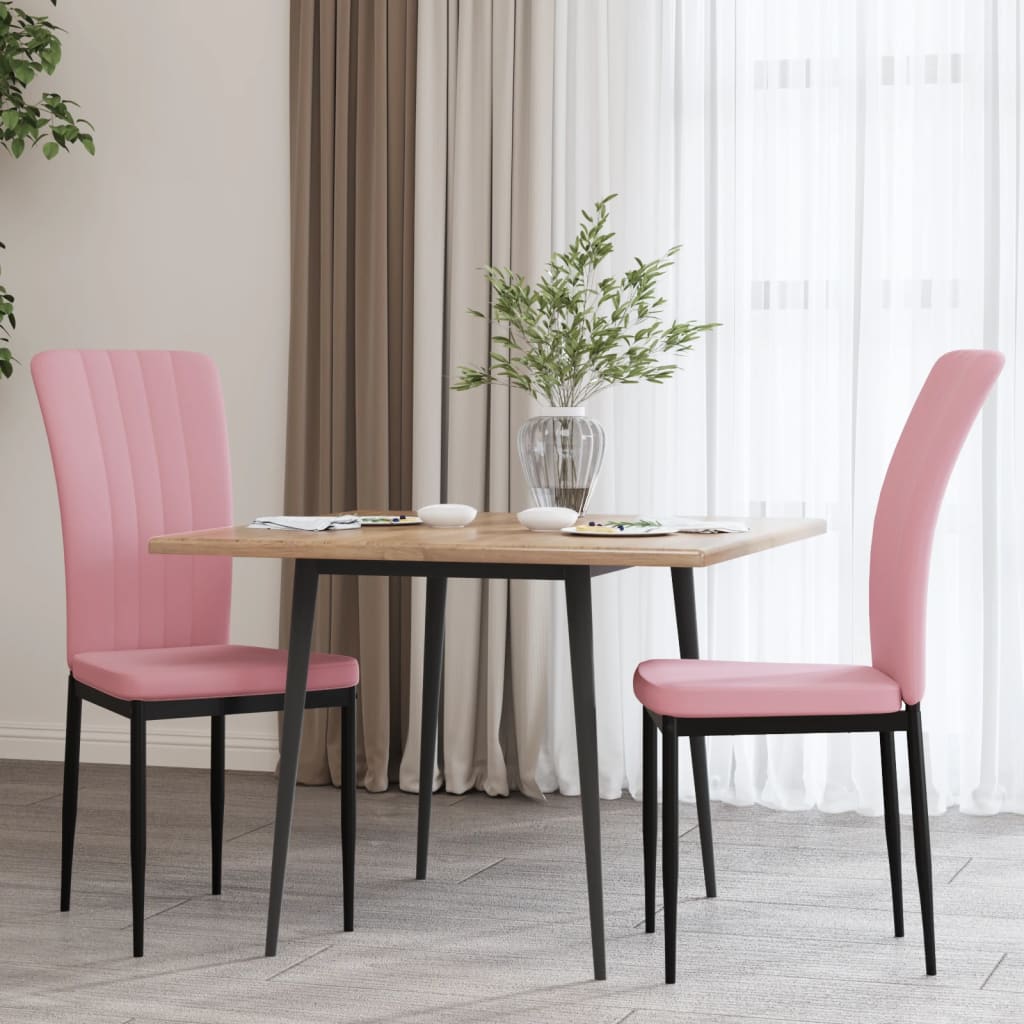 Sillas De Comedor 2 Unidades Terciopelo