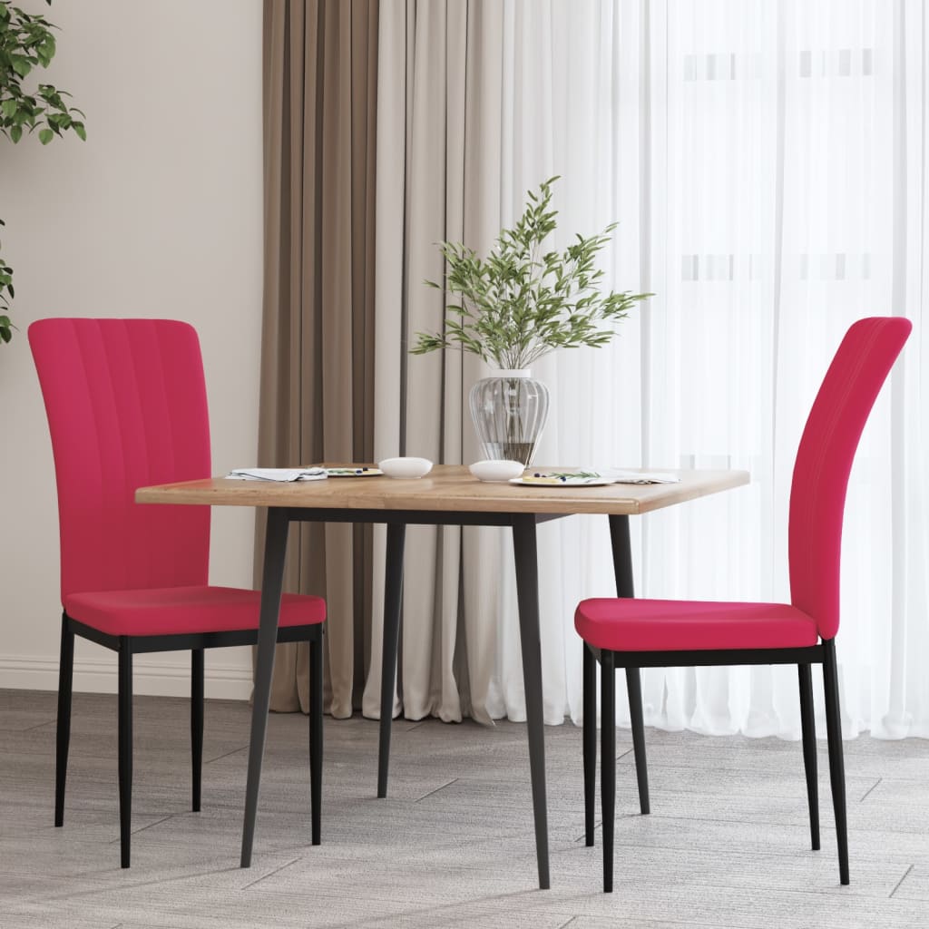 Sillas De Comedor 2 Unidades Terciopelo