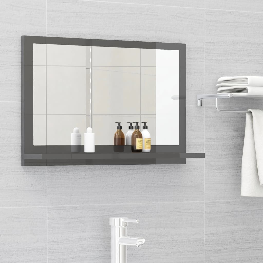 Espejo Mueble De Baño Madera Ingeniería Envejecida