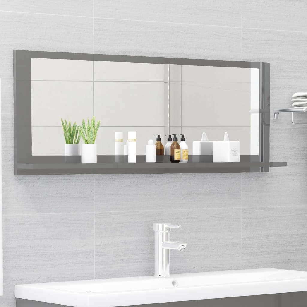 Espejo Mueble De Baño Madera Ingeniería Envejecida