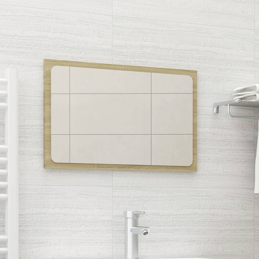 Espejo De Baño Madera Contrachapada 80X1,5X37 Cm