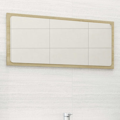 Espejo De Baño Madera Contrachapada 80X1,5X37 Cm