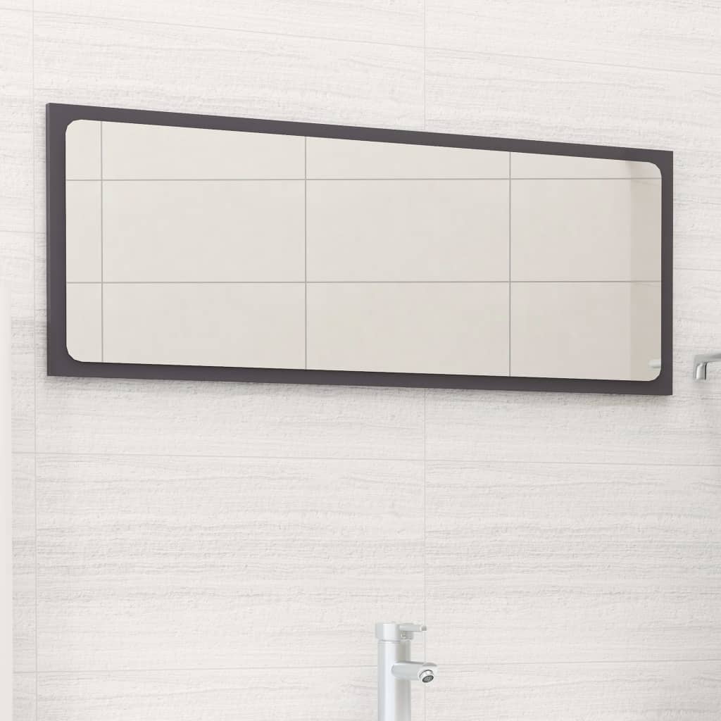 Espejo De Baño Madera Contrachapada 80X1,5X37 Cm