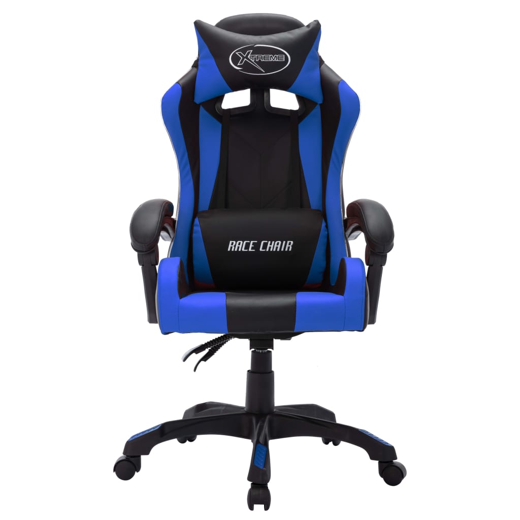 Silla Gaming Con Luces Led Rgb Cuero Sintético