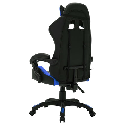 Silla Gaming Con Luces Led Rgb Cuero Sintético